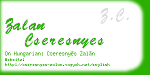 zalan cseresnyes business card